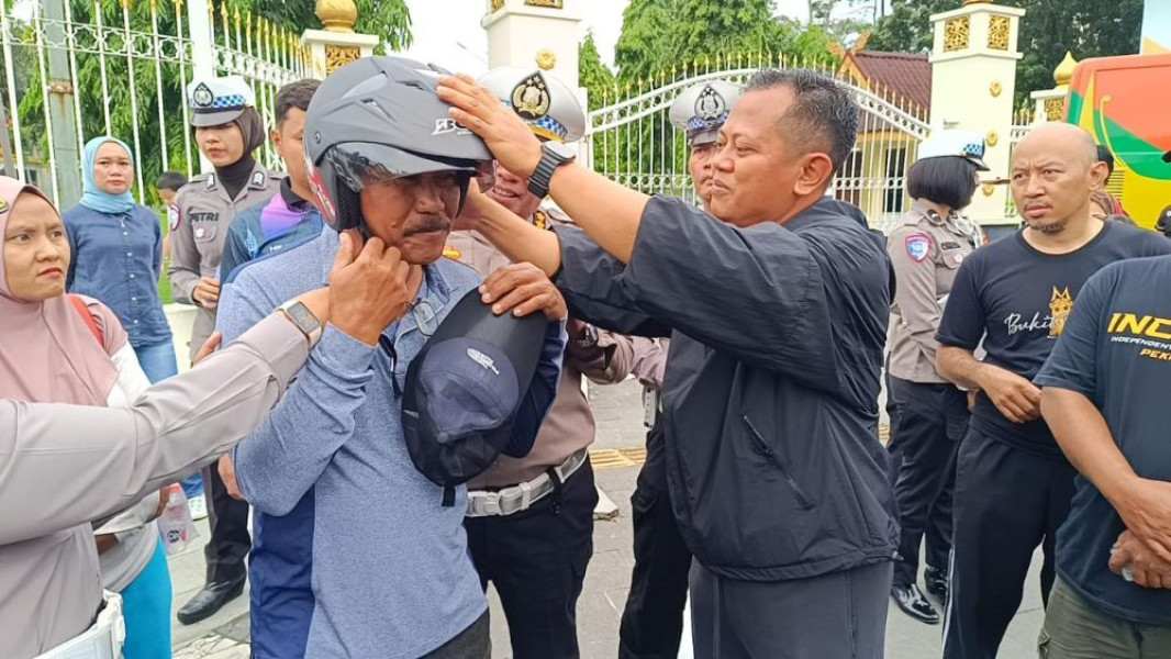 Keseruan Kampanye Keselamatan Lalu Lintas Dirlantas Polda Riau di CFD Pekanbaru