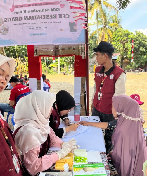 Meriahkan HUT RI Ke-81, Mahasiswa KKN UHTP Kelompok 6 Taja Cek Kesehatan Gratis di Kelurahan Kulim