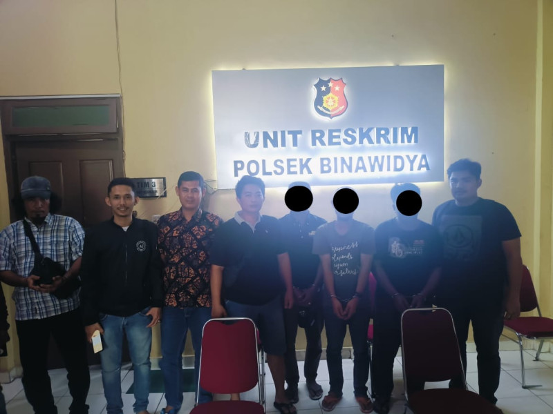 Polres Kuansing Tangkap 3 Pelaku Pengeroyokan di Depan Toko Young Tailor