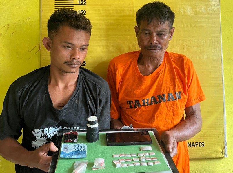 Informasi Peredaran Narkoba di Desa Talang Parit, Polsek Kelayang Kejar Pelaku Sampai ke Sei Lala