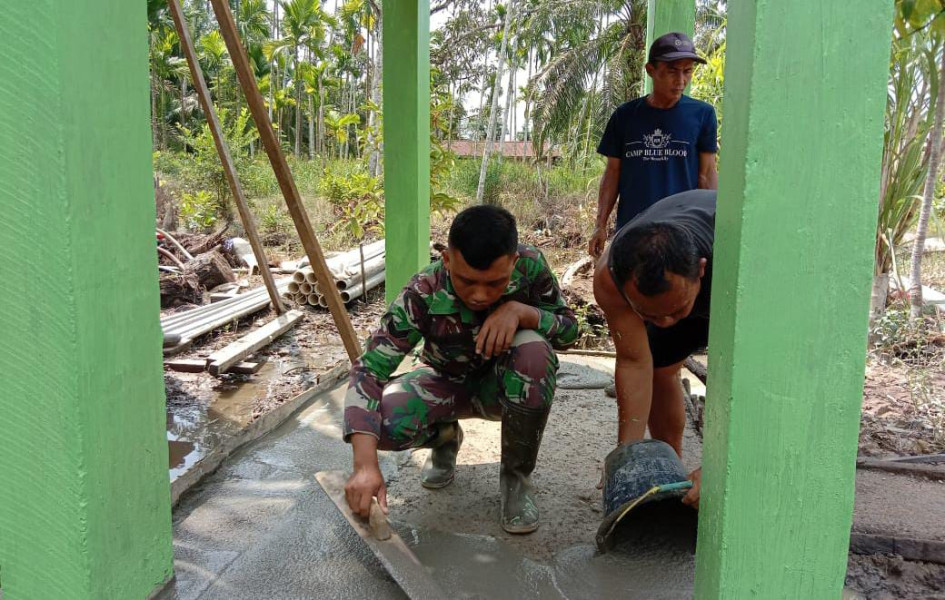 TMMD ke-123 Kodim 0314/Inhil Progres Pembangunan Sumur Bor Terus Dikebut