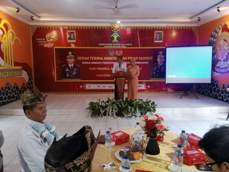 Lapas Kelas IIA Tembilahan Gelar Sertijab dan Pisah Sambut Kepala Lapas