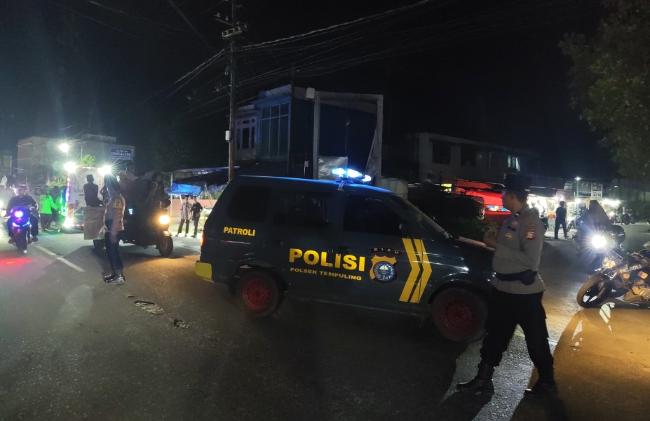 Polsek Tempuling dan Koramil 03 Tempuling Gelar Pengamanan Malam Takbir Idul Adha 1447 H, Situasi Kondusif