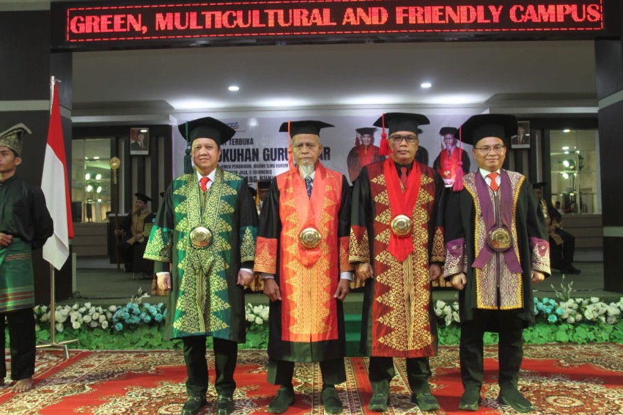 Unilak Kukuhkan Tiga Guru Besar Baru, Perkuat Eksistensi Akademik di Riau
