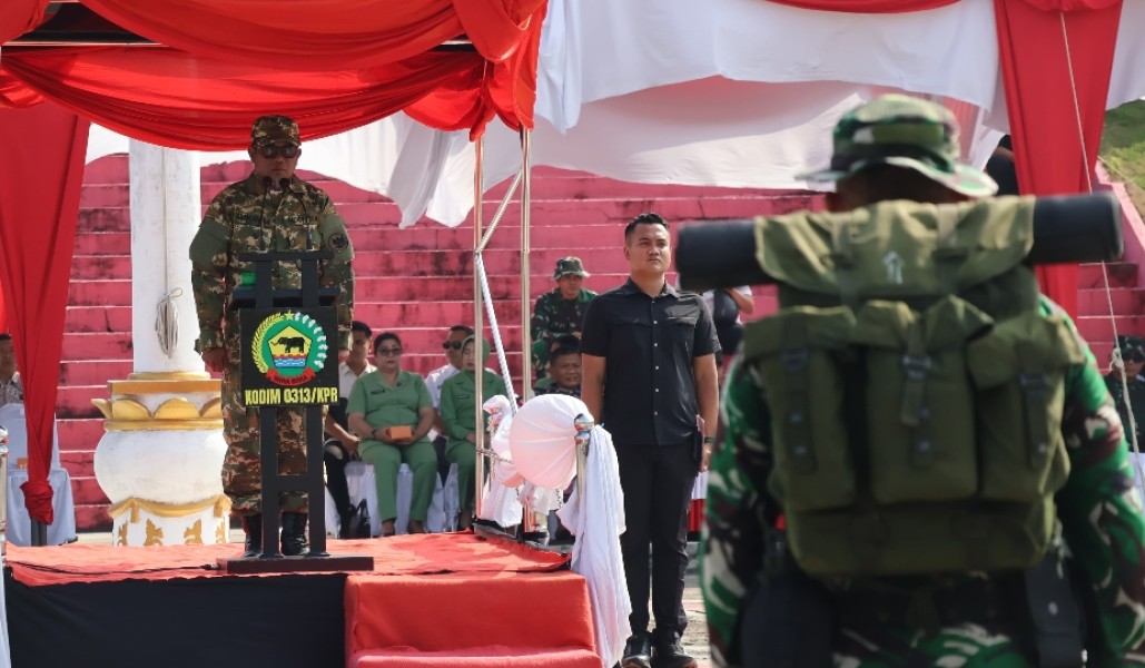 Resmi Dibuka di Pelalawan, TMMD KE-129 Kodim/KPR Siap Satukan Langkah Membangun Negeri dari Desa