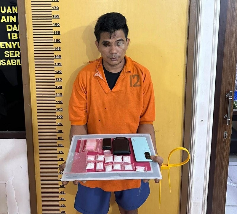 Siasat Pengedar Sabu di Inhu, Sembunyikan 11 Paket Barang Haram di Dalam Kipas Angin