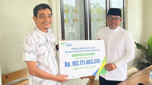Perlindungan Pekerja Makin Optimal, Bupati Zukri Dorong Peningkatan UCJ di Pelalawan