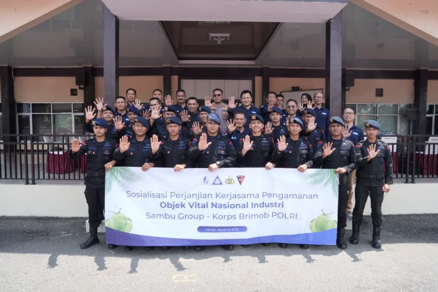 Sambu Group dan Brimob Polri Sosialisasi PKS Pengamanan OVNI di Jambi
