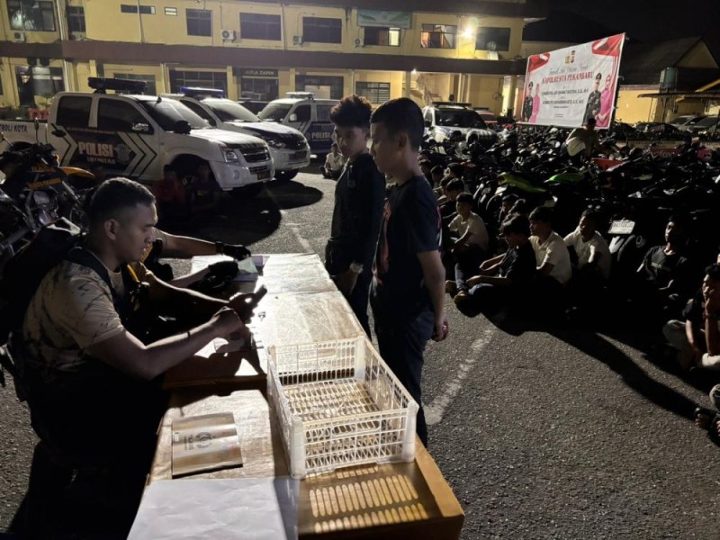 28 Unit Sepeda Motor Diamankan Tin Raga Polresta