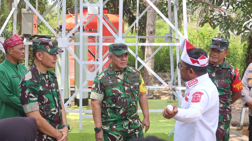 Tinjau Hasil Pembangunan TMMD ke-129, Tim Wasev Mabesad  Brigjen TNI Zulfirman Chaniago, S.I.P., M.Han Evaluasi Sasaran Fisik