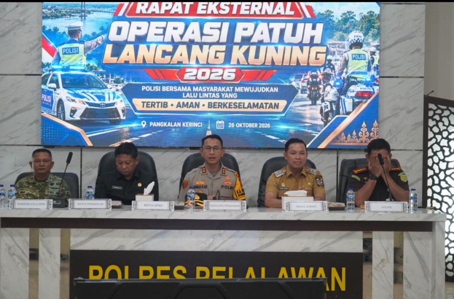 Wabup Husni Tamrin Hadiri Apel Operasi Patuh Lancang Kuning 2026, Dorong Keselamatan Berlalu Lintas di Pelalawan