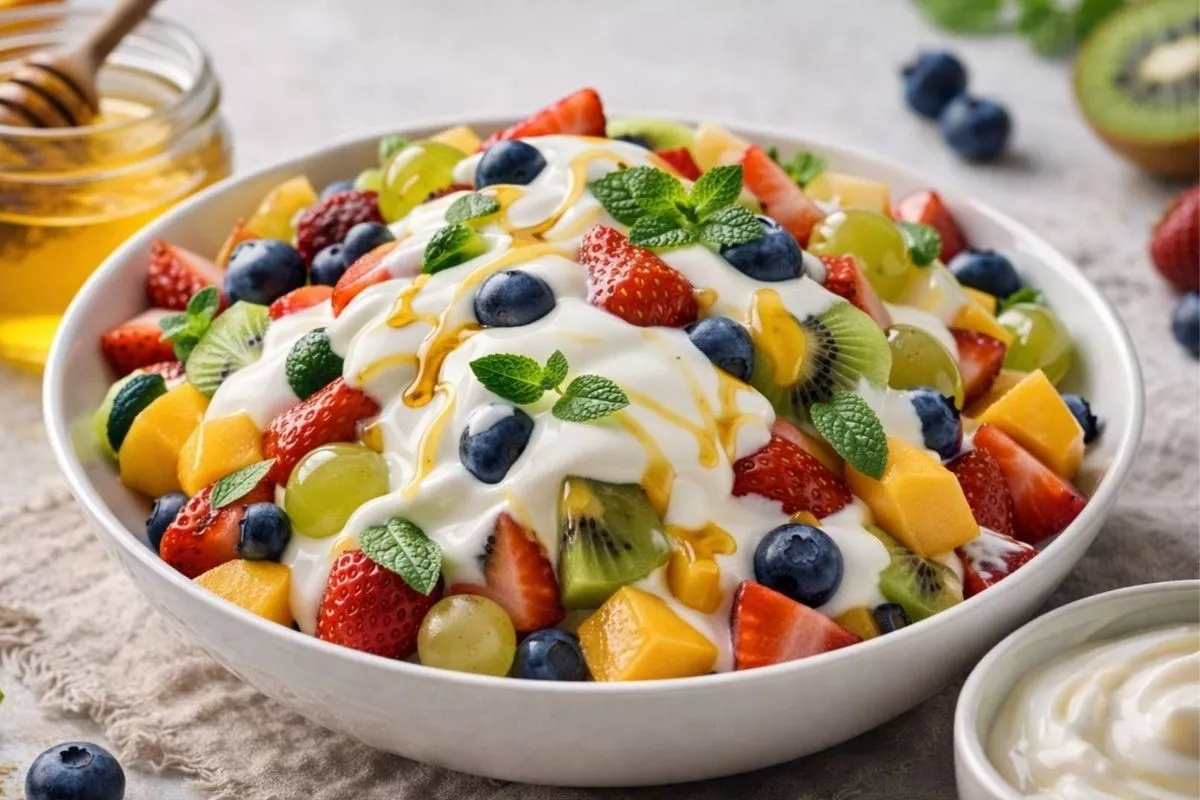 Tips Salad Buah Yogurt Rendah Gula yang Tetap Creamy dan Anti Encer